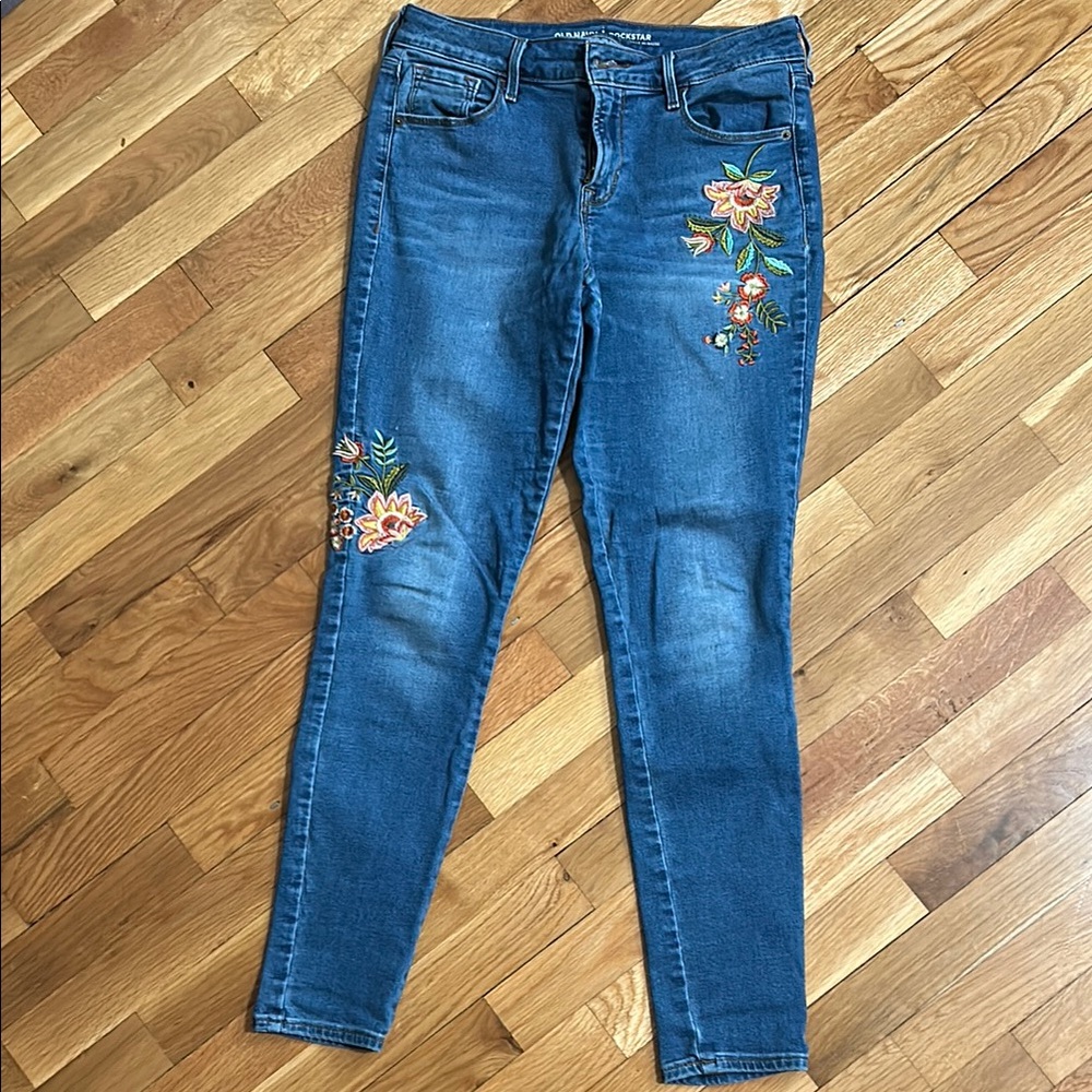 Old navy Embroidered Blue Jeans